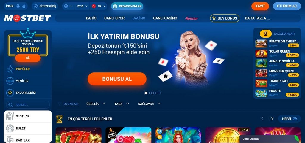 Informace o řešení Mostbet